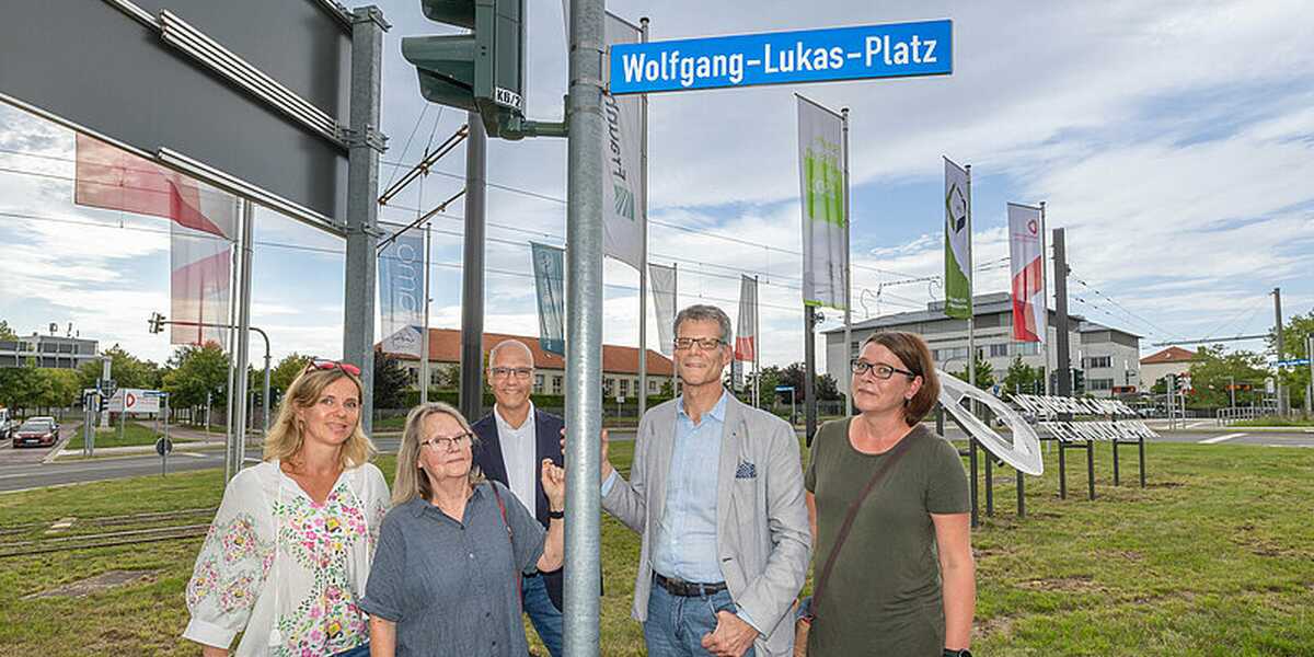 Einweihung Wolfgang-Lukas-Platz